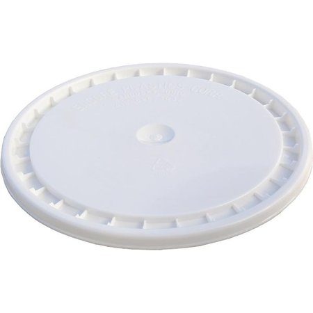 ENCORE PLASTICS 53000 Paint Pail Lid, Polyethylene, White 1000541